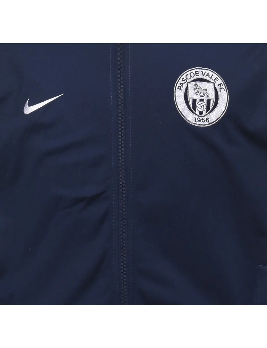 Nike Navy Zip-Front Track Top - L