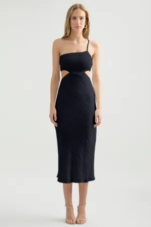 Norah Midi Dress - Black