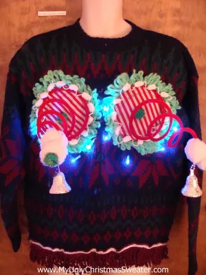 Nordic 2sided Funny Light-up Naughty Ugly Christmas Sweater