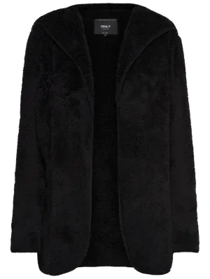 Onlcontact Hood Shepra Coat - Zwart