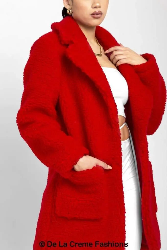 Oversized Teddy Coat