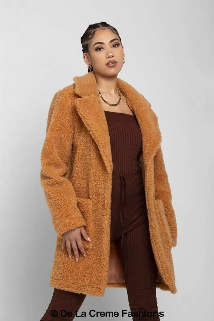 Oversized Teddy Coat