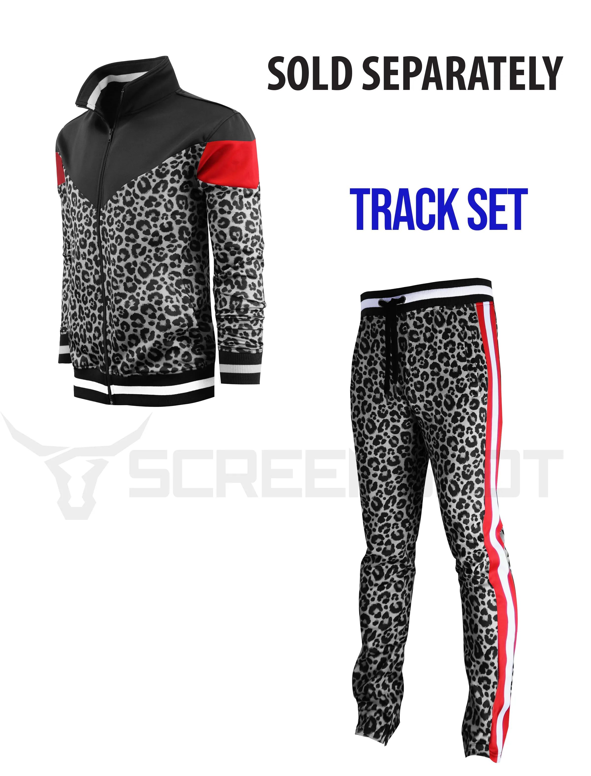 P11005-PRINT TRACK PANTS (BLACK/TR)