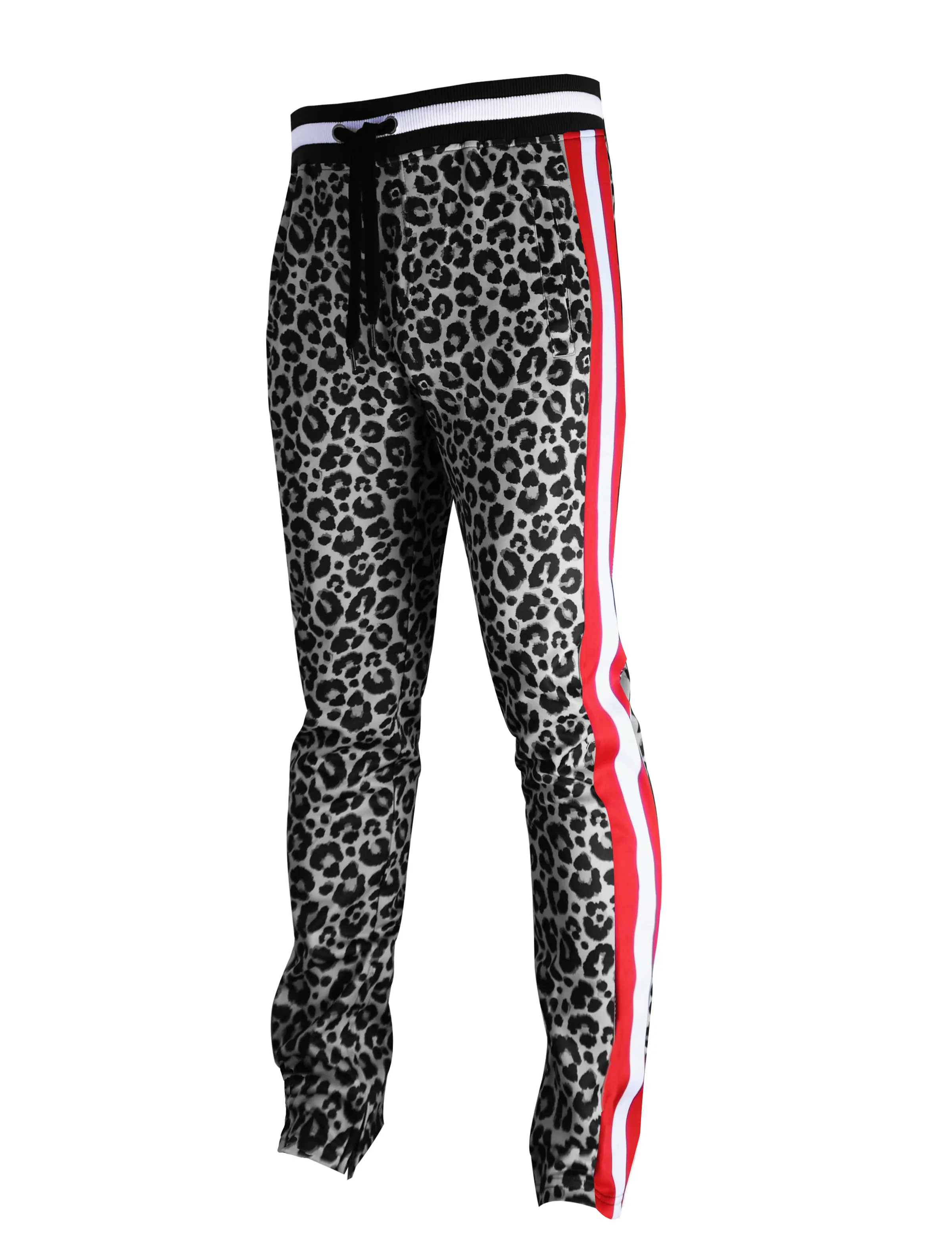 P11005-PRINT TRACK PANTS (BLACK/TR)