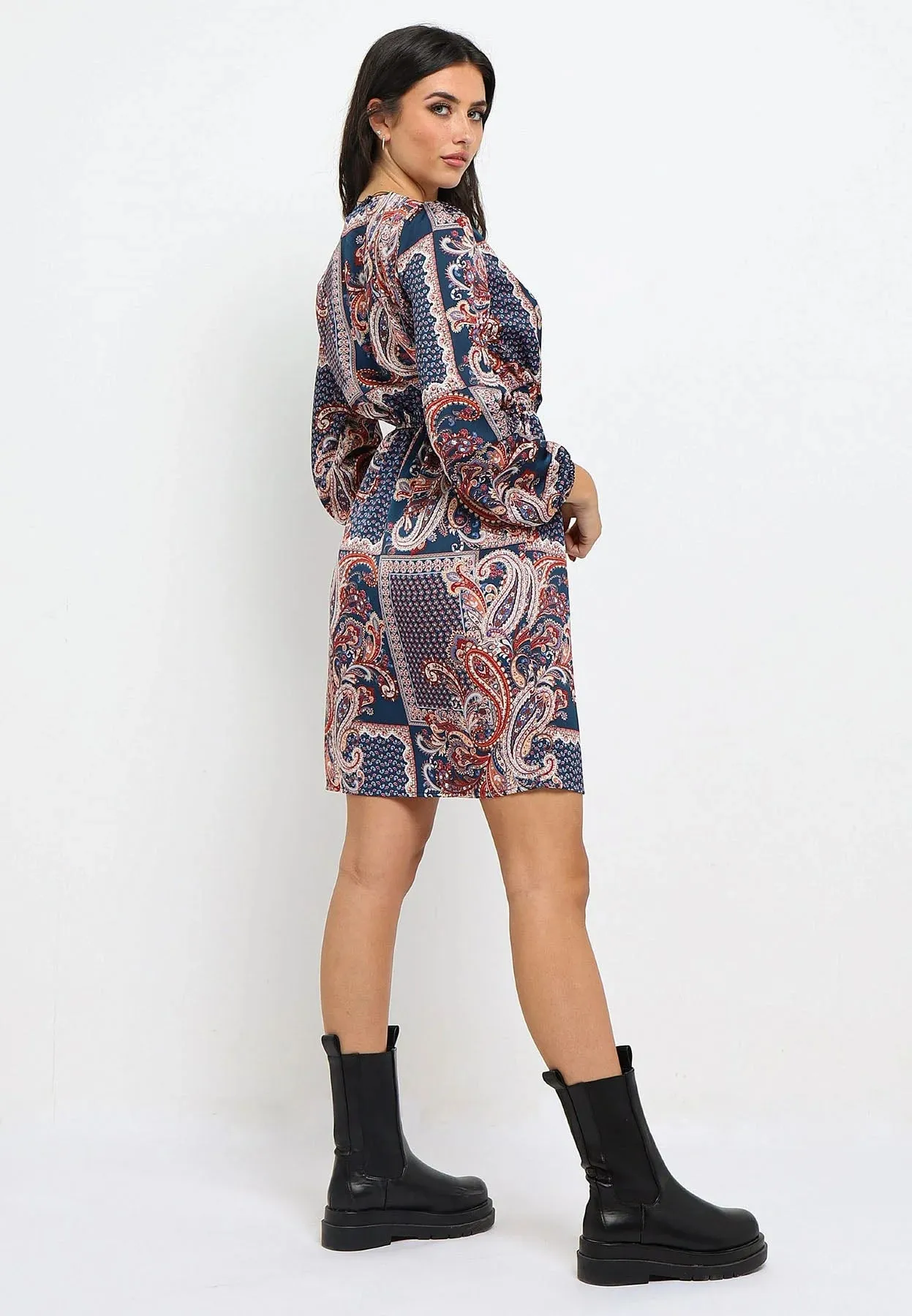 Paisley Wrap Dress