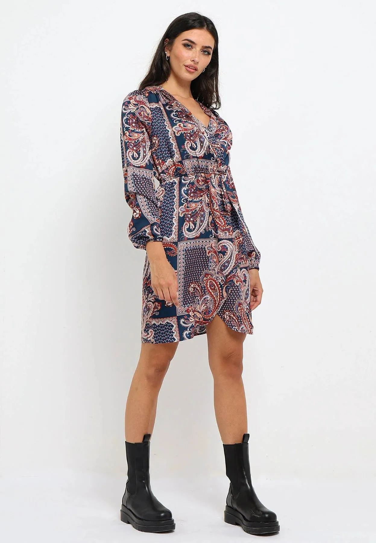 Paisley Wrap Dress