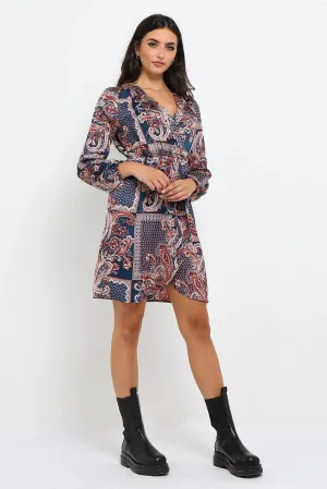 Paisley Wrap Dress