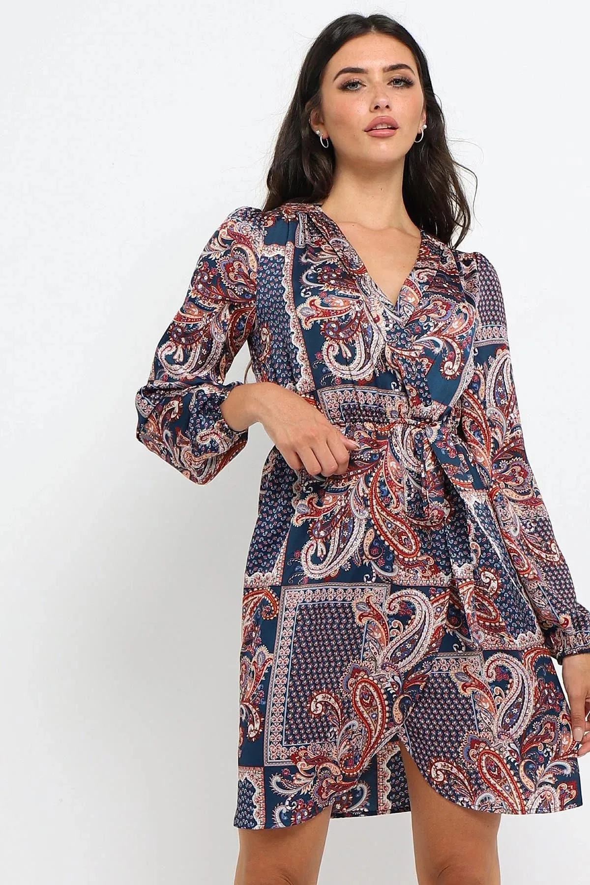 Paisley Wrap Dress