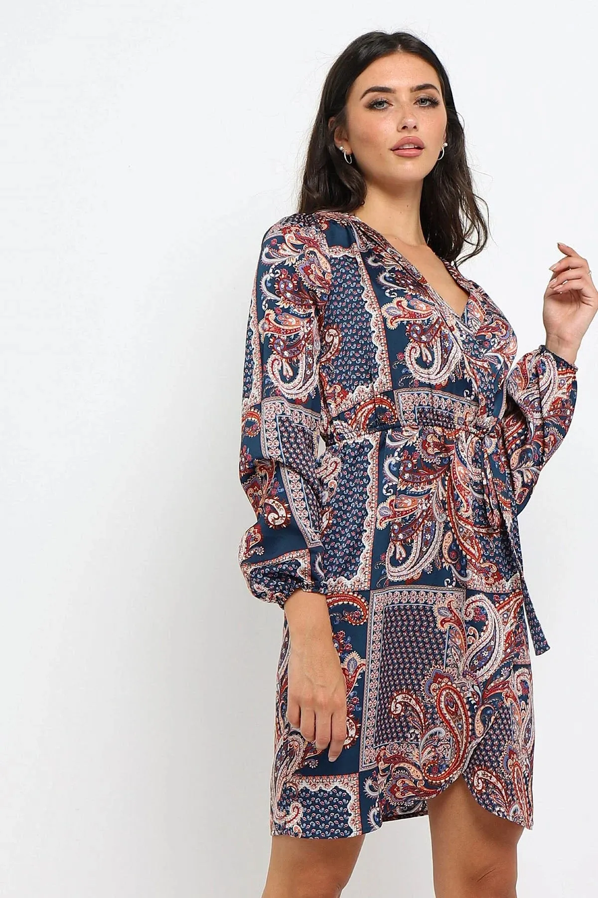 Paisley Wrap Dress