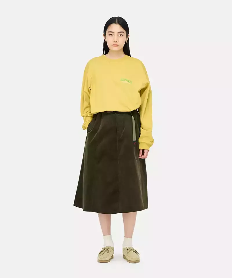 Paneled Midi Skirt