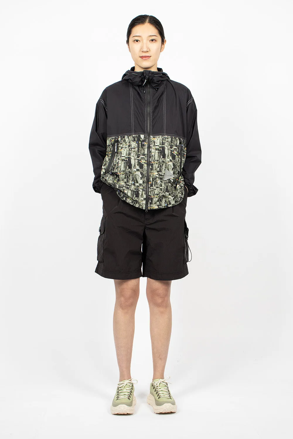 Pertex Printed Wind Jacket Black