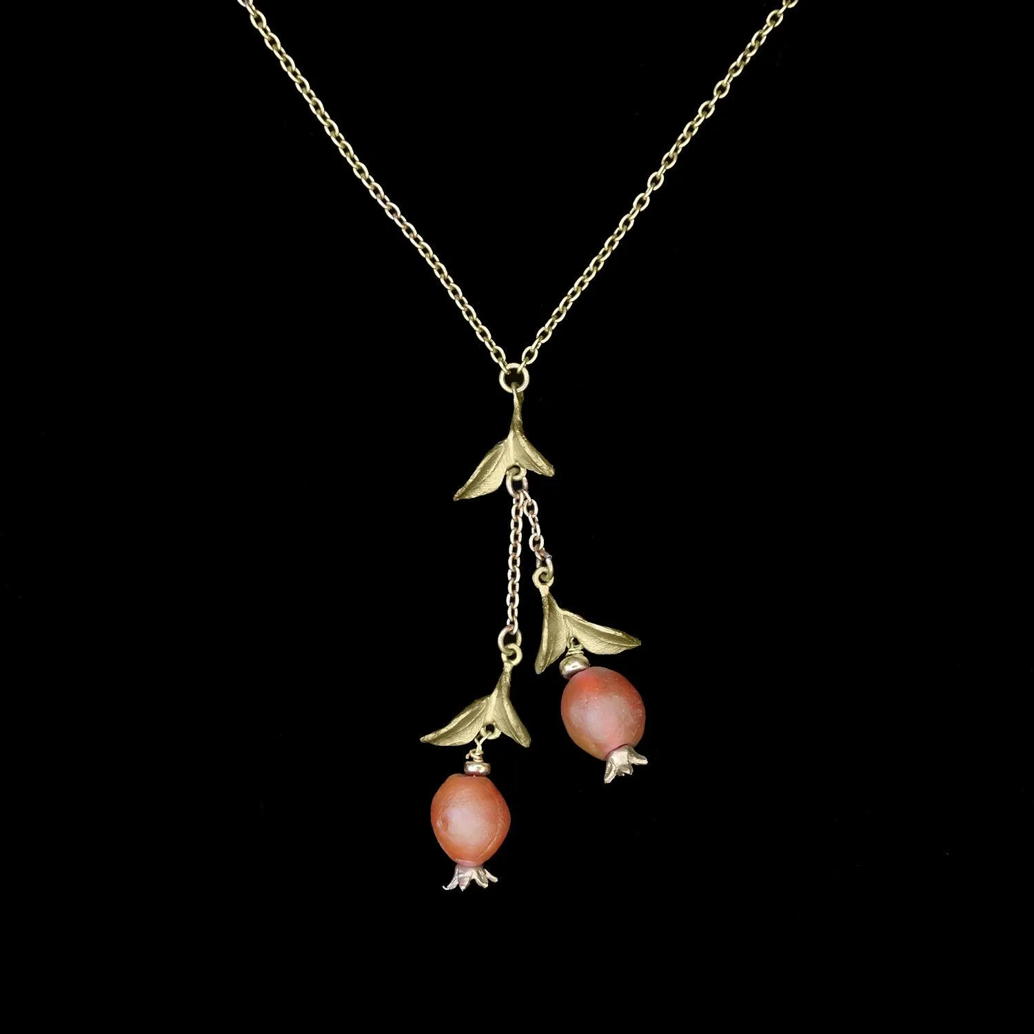 Pomegranate Pendant - Double Drop