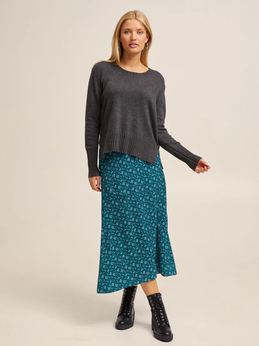 Postpartum Midi Skirt - Evergreen