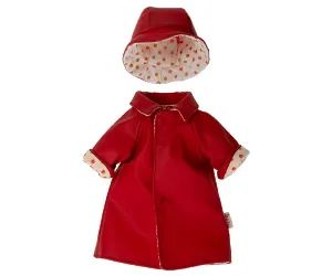 Rain coat w. hat - Teddy mum