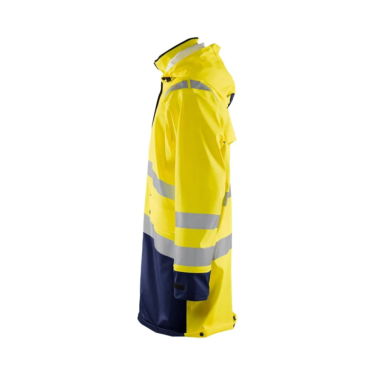 Rain&#x20;Coat&#x20;High&#x20;Vis&#x20;Level&#x20;2&#x20;4306&#x20;High&#x20;Vis&#x20;Oranje&#x2F;Marine&#x20;-&#x20;Bl&#xE5;kl&#xE4;der