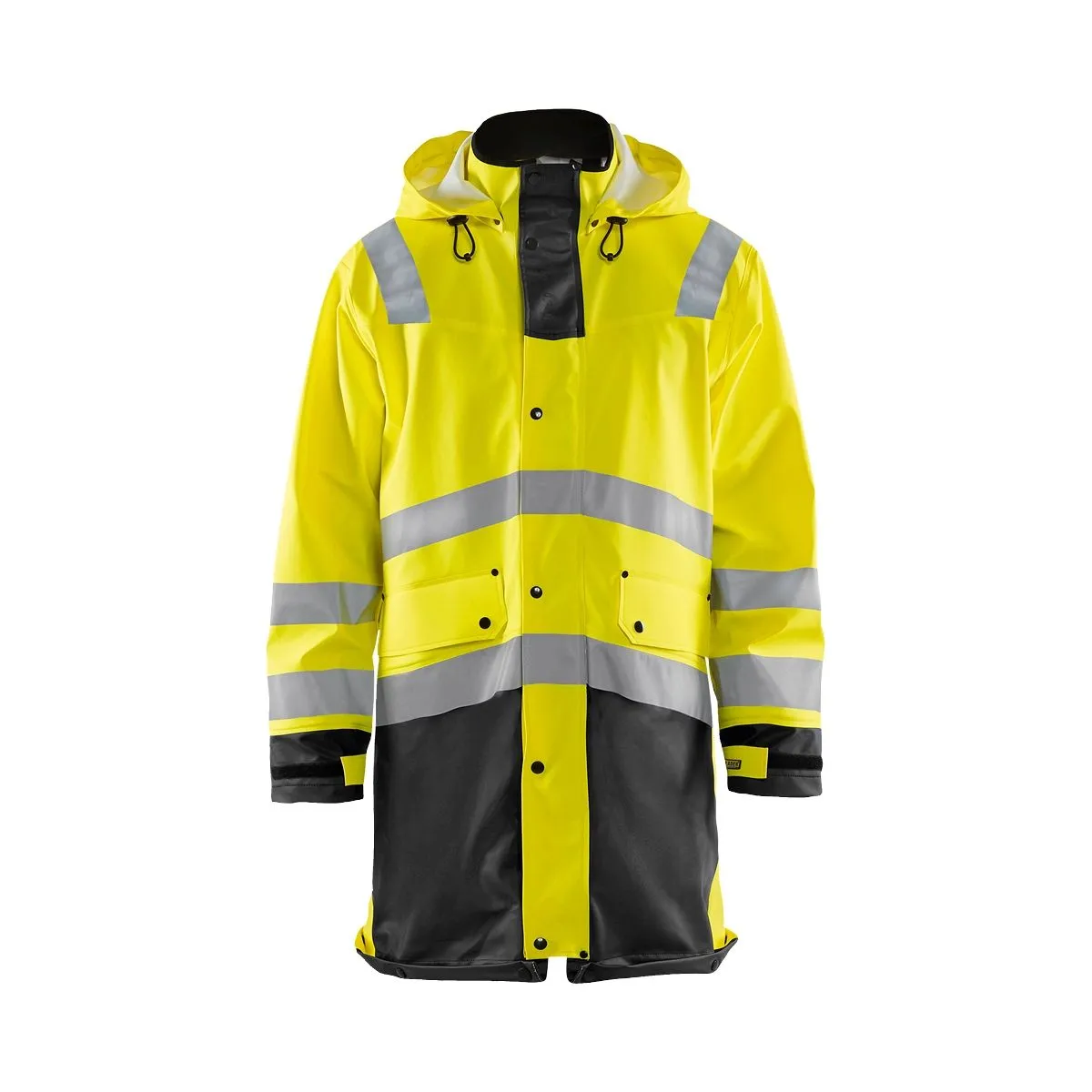 Rain&#x20;Coat&#x20;High&#x20;Vis&#x20;Level&#x20;2&#x20;4306&#x20;High&#x20;Vis&#x20;Oranje&#x2F;Marine&#x20;-&#x20;Bl&#xE5;kl&#xE4;der