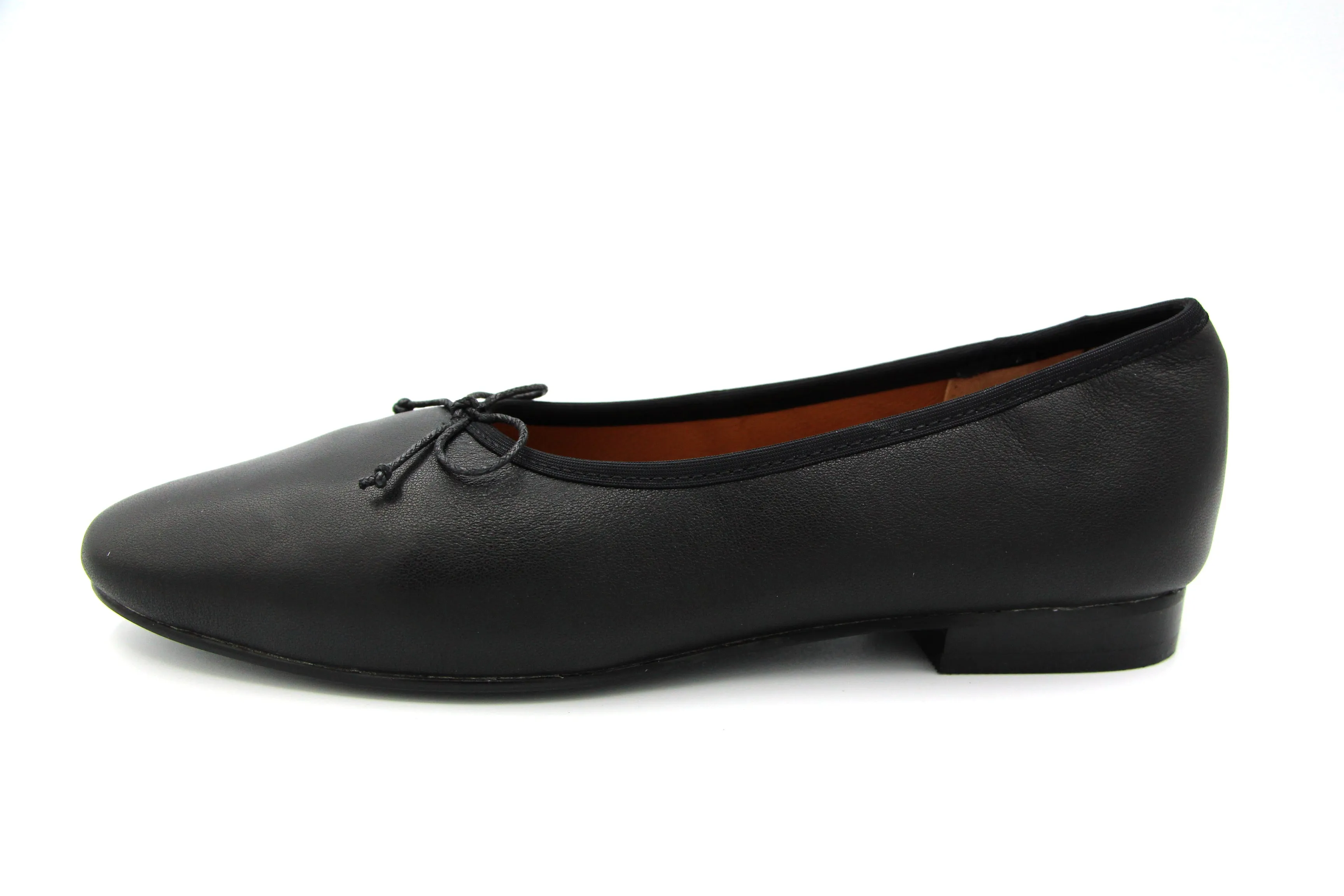 Ralph Migel  Black Leather Ballet Flat Chava