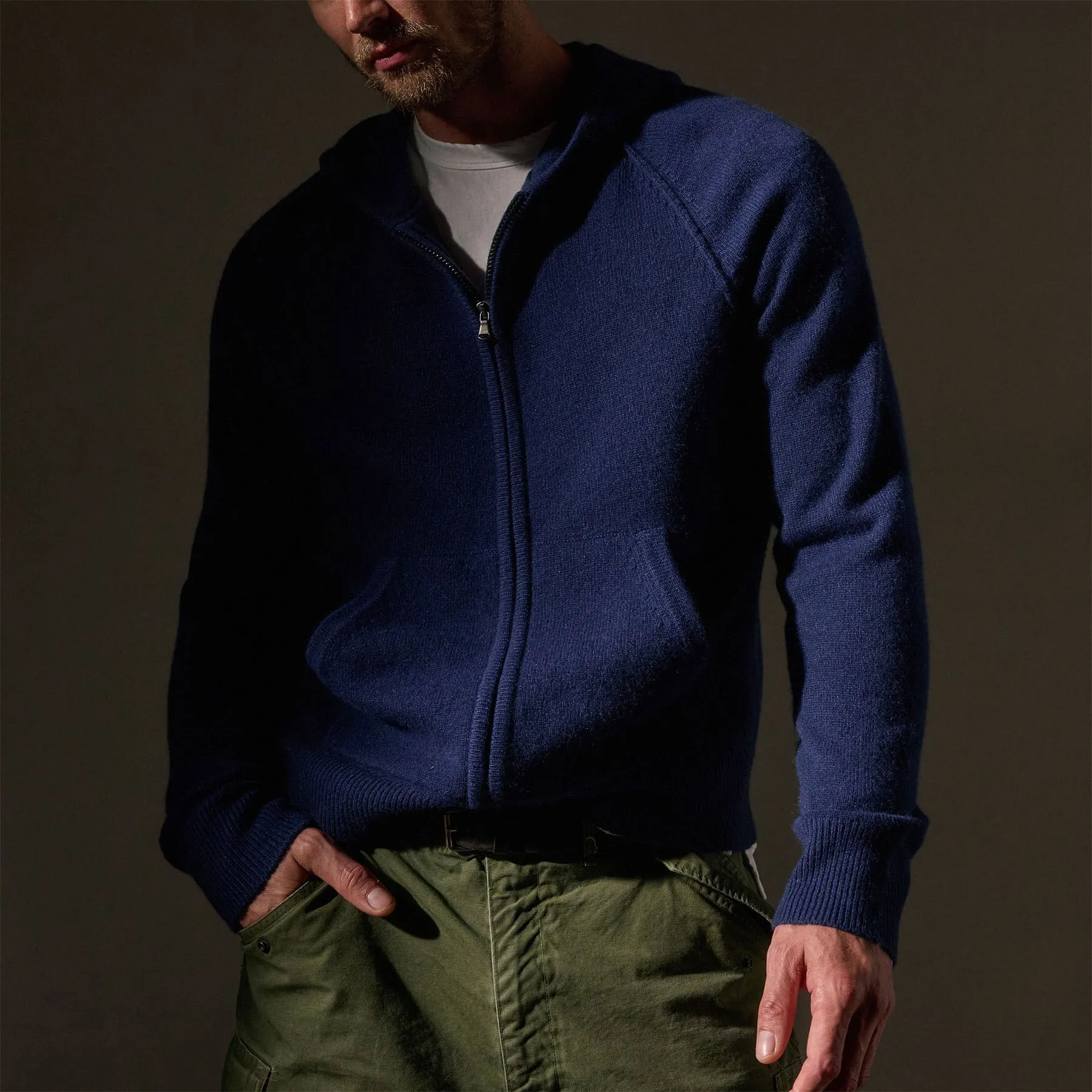 Recycled Cashmere Jacket - Royal Blue