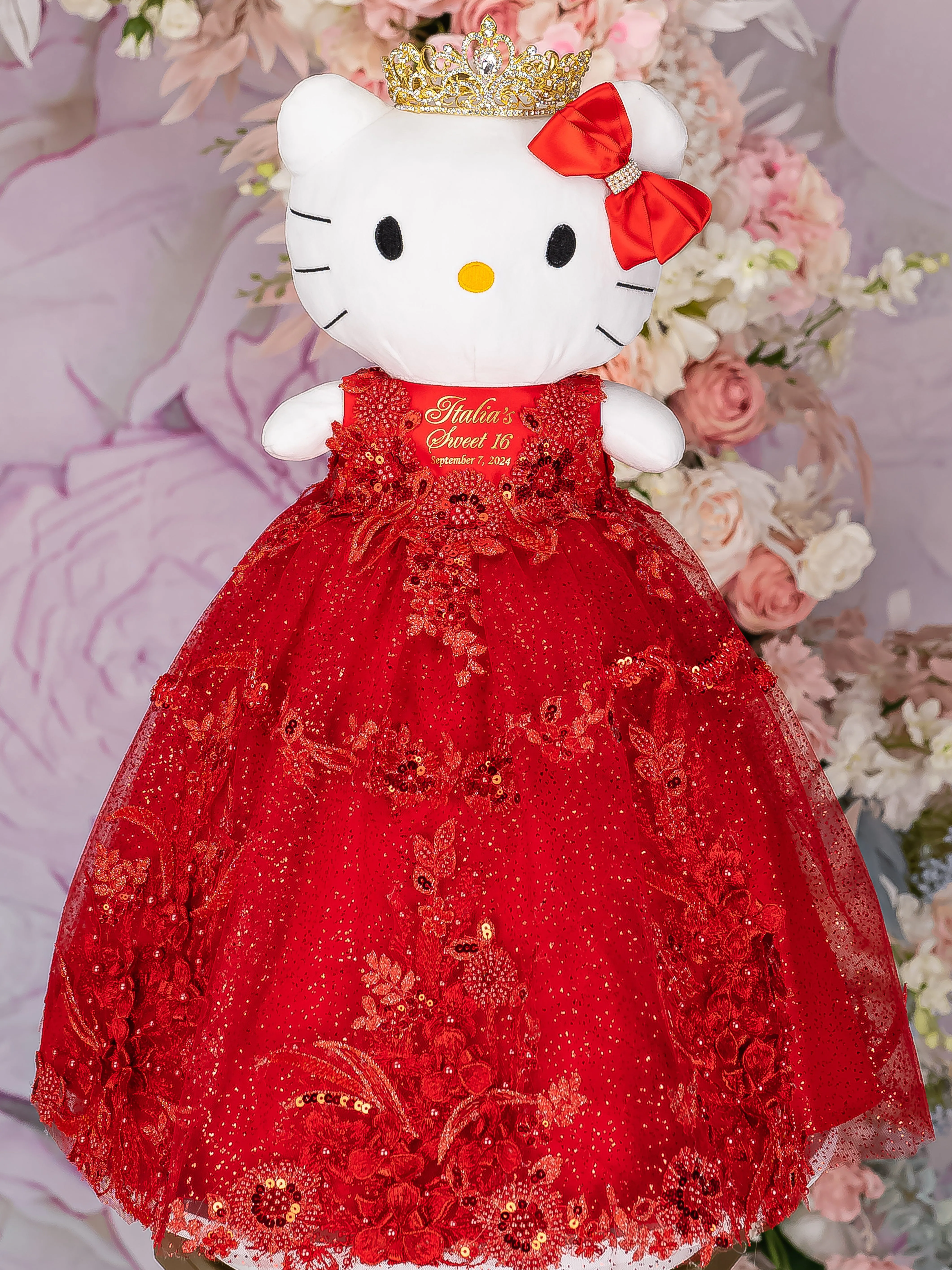 Red Kitty for quinceanera