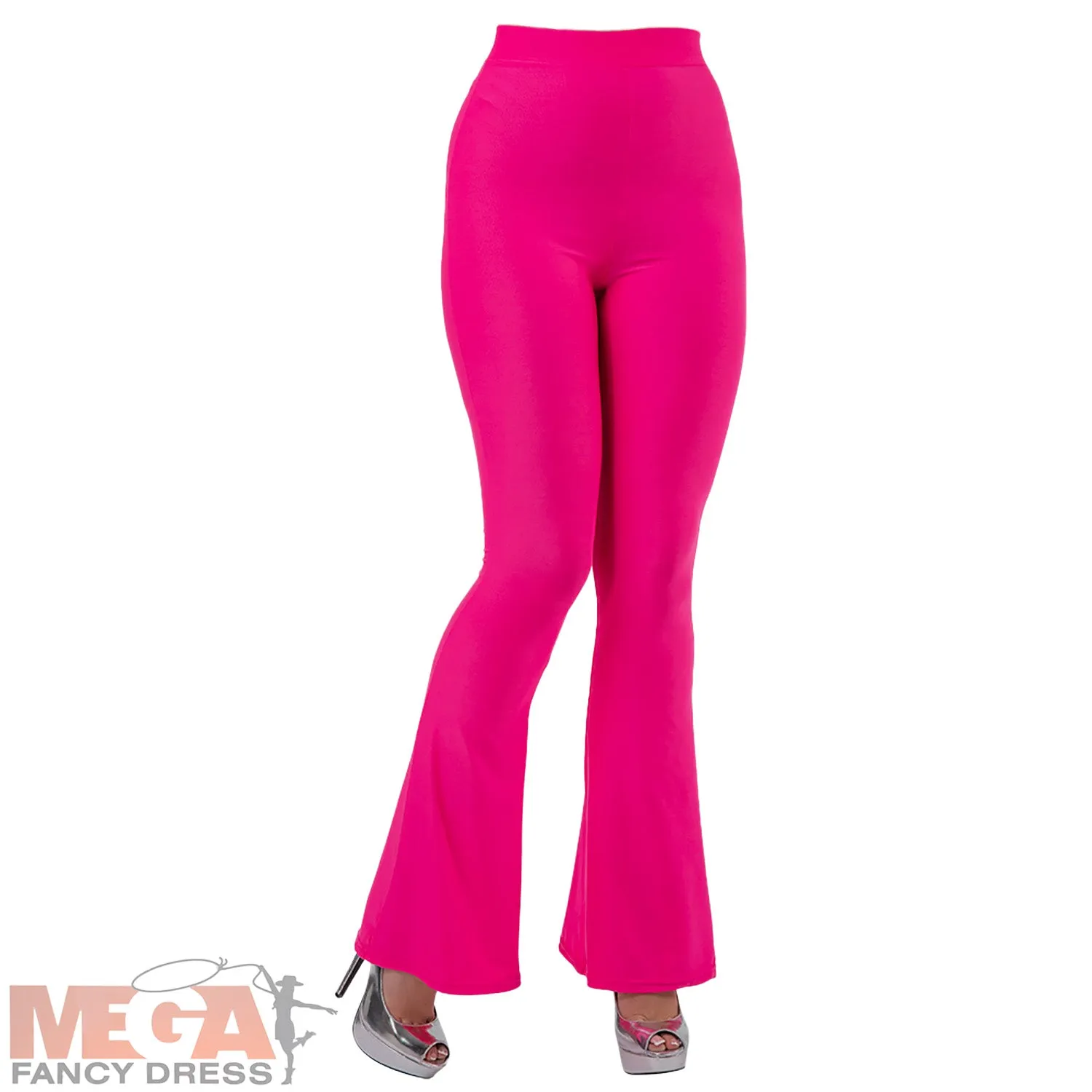 Retro Flares - Hot Pink 70s Ladies Trousers