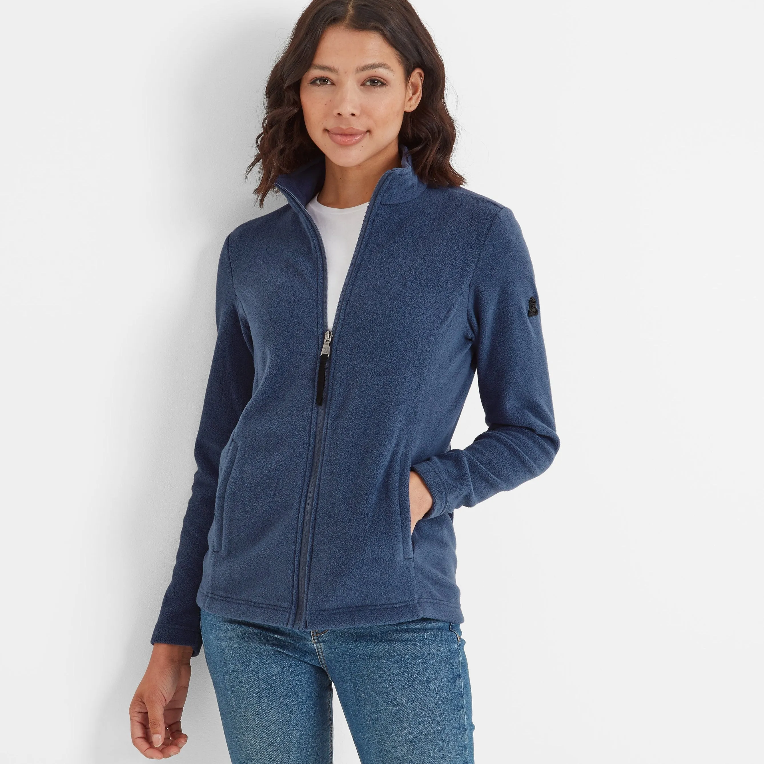 Revive Womens Fleece Jacket - Blue Stone