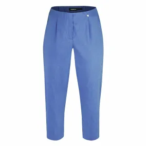 Robell Crop Trousers | Cornflower Blue