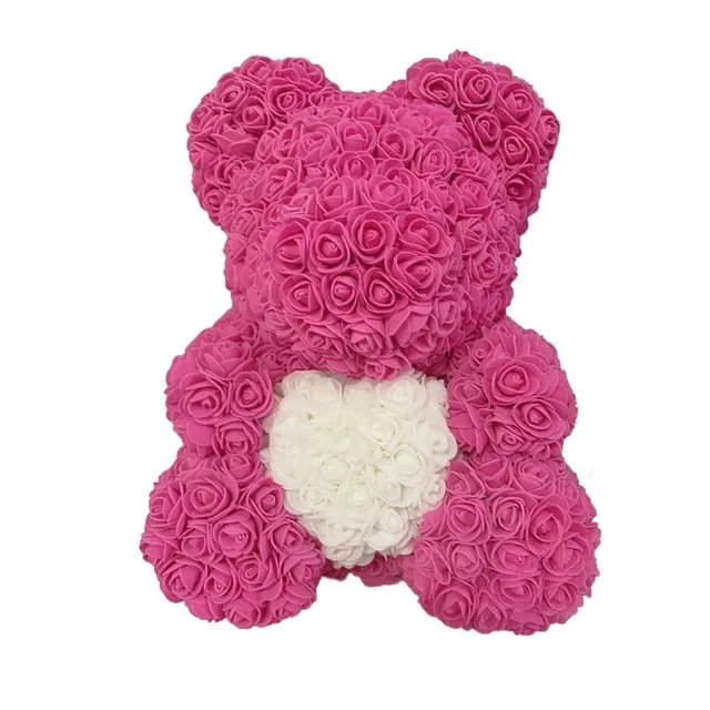 Rose Bear Heart Artificial Flower