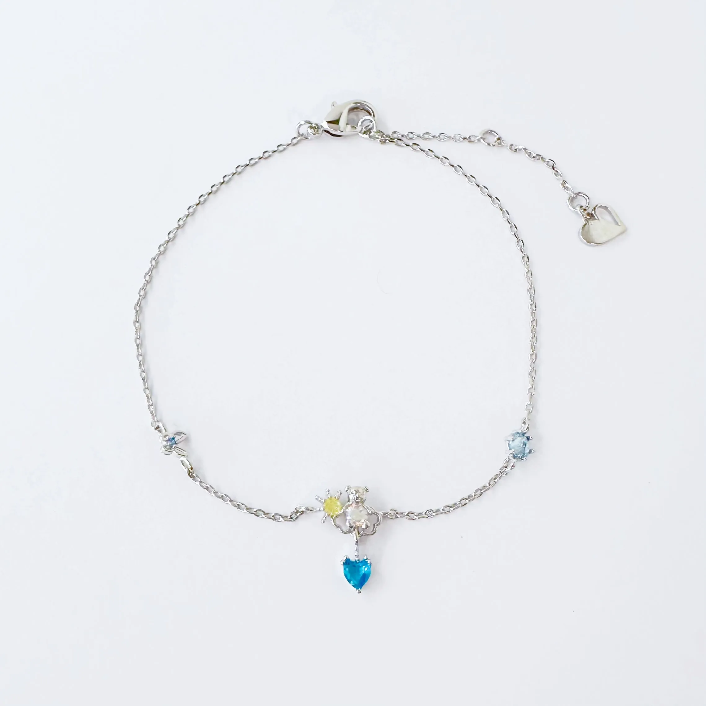 Silver Teddy Love Bracelet