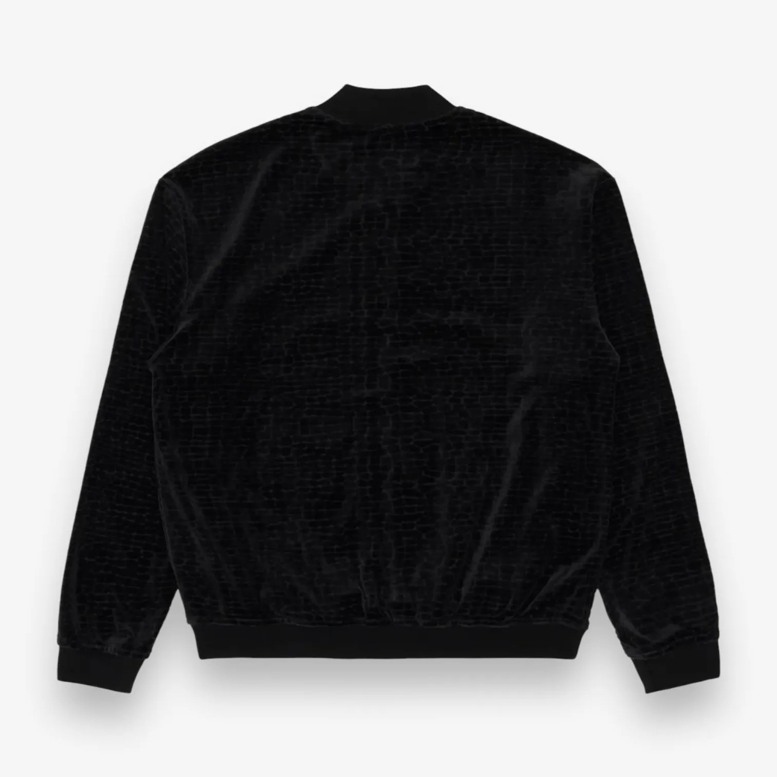 Sinclair Croc Velour Track Jacket Black