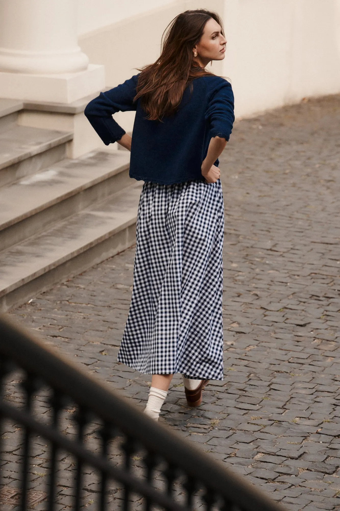 Skirt in cotton / 07 / 11 / night blue