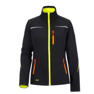 Soft Shell Jacket for Dog Handlers Black/Neon (Women)