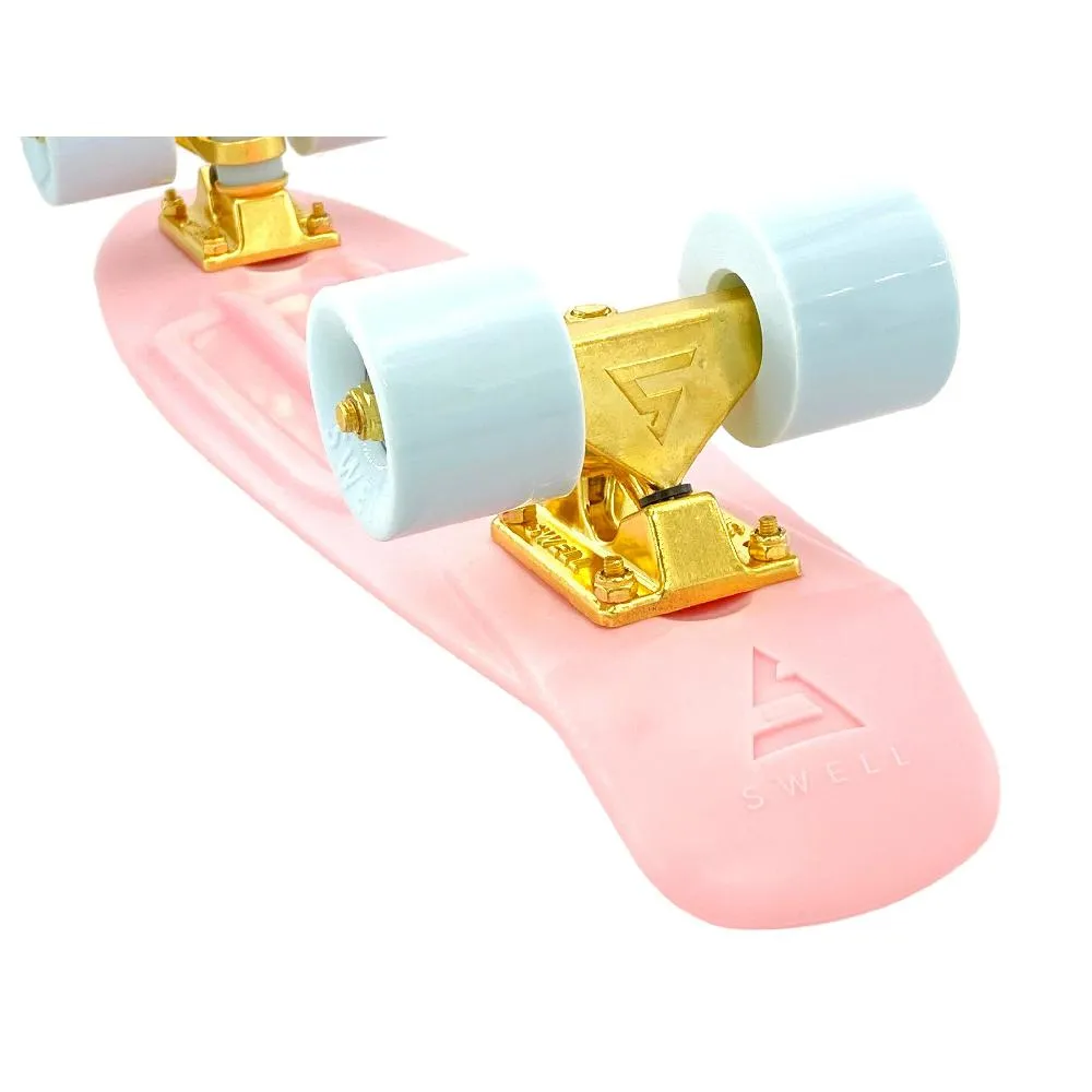 Swell Coral Pink & Gold 28" Cruiser Skateboard