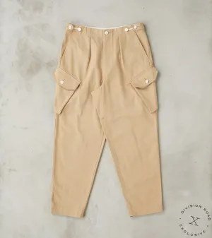 Swiss Army Cargo Trousers - British Tan Japanese Calvary Twill