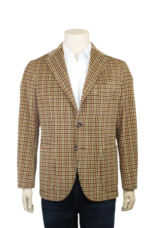 Tan Corduroy Plaid Sport Coat