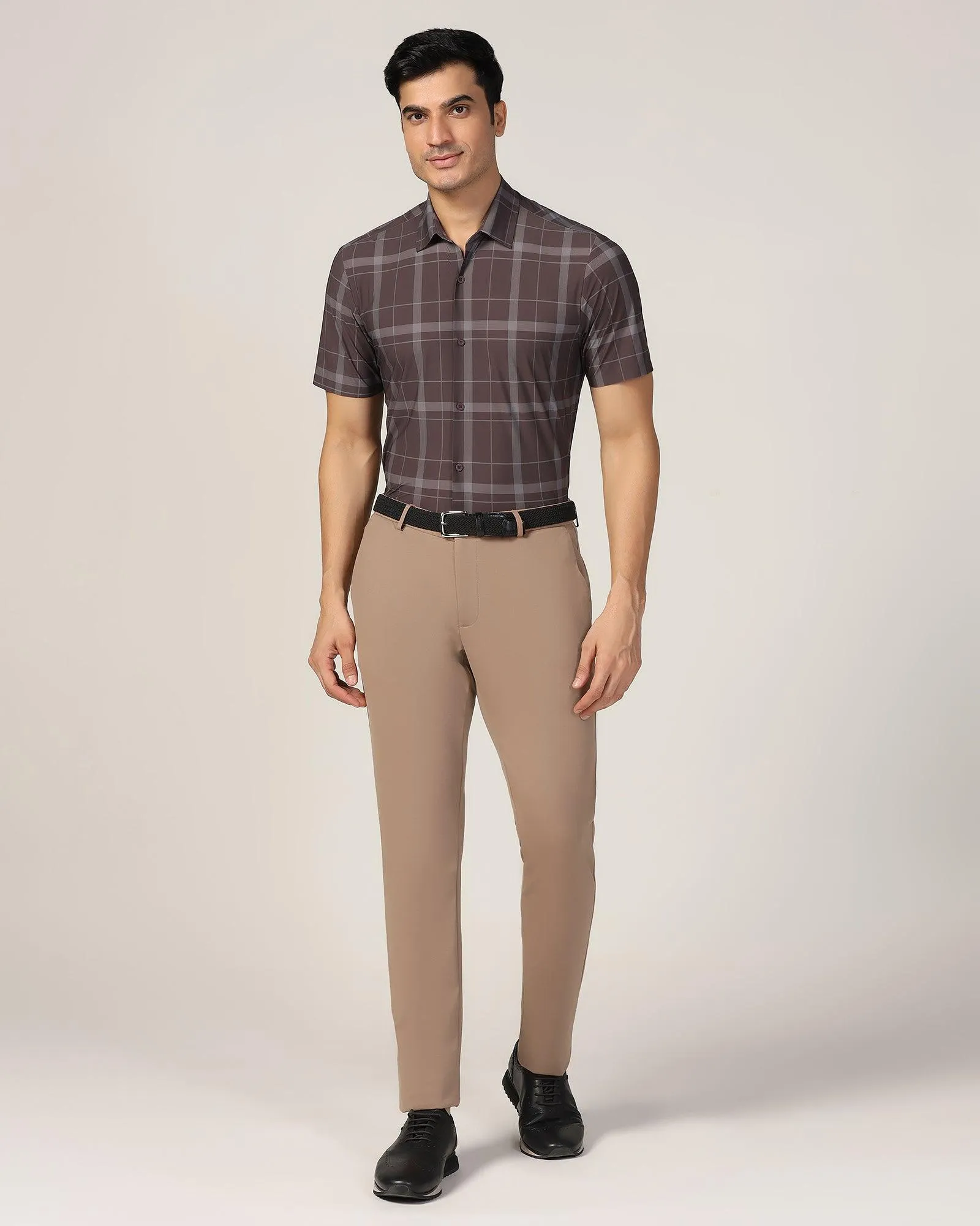 TechPro Slim Fit B-91 Casual Mouse Solid Khakis - Ziea