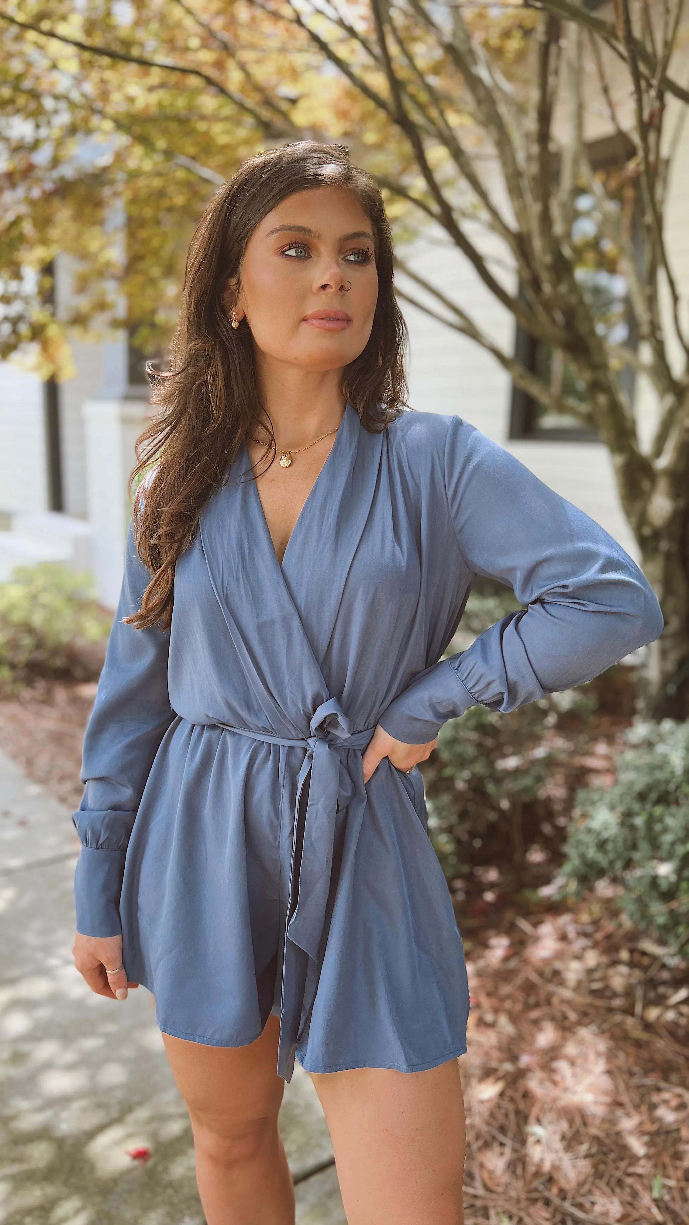 The Deep Indigo Romper