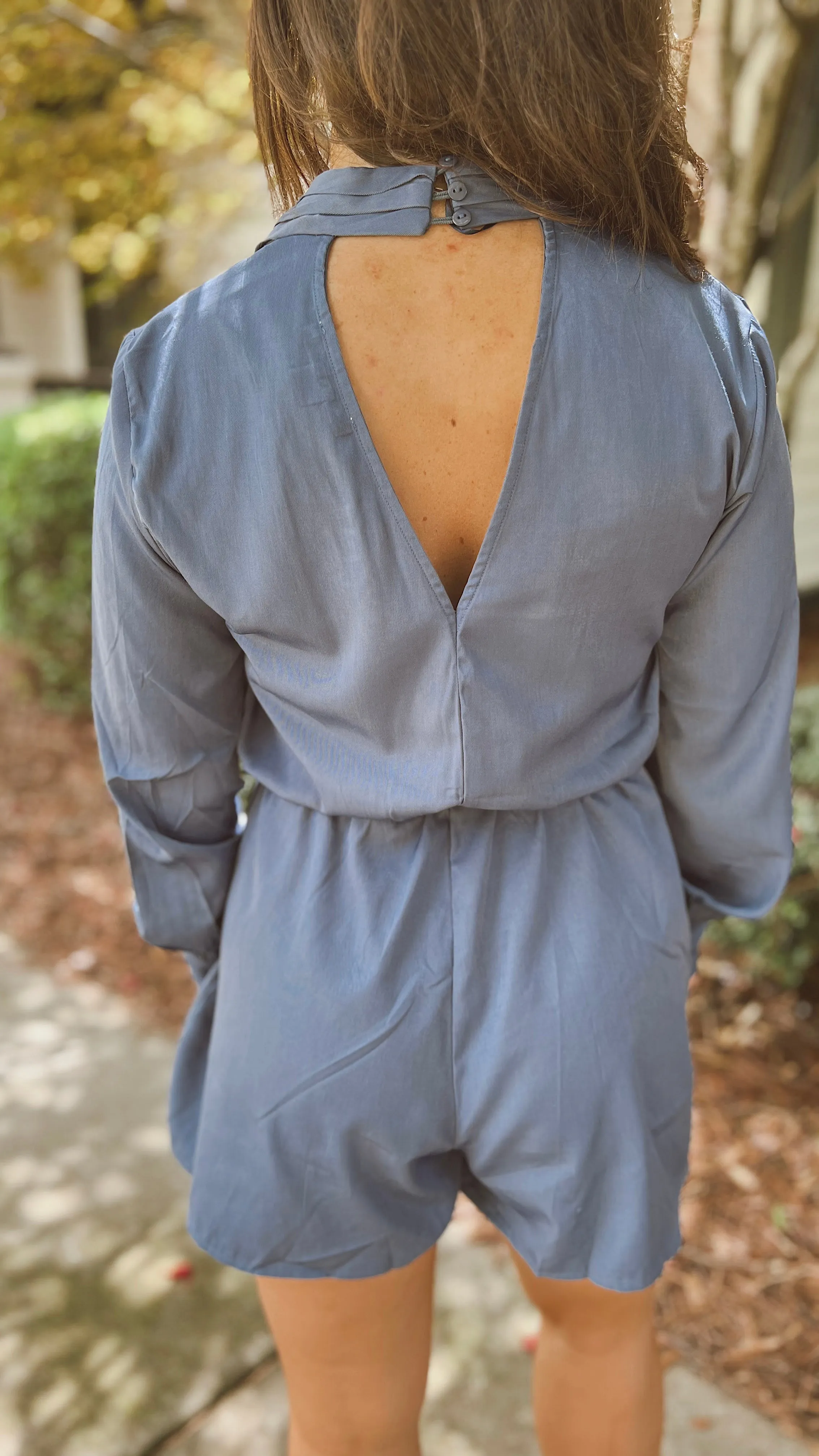 The Deep Indigo Romper