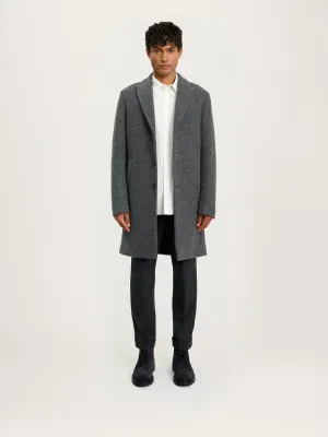 The Jersey Wool Coat || Charcoal | LESTRANGE