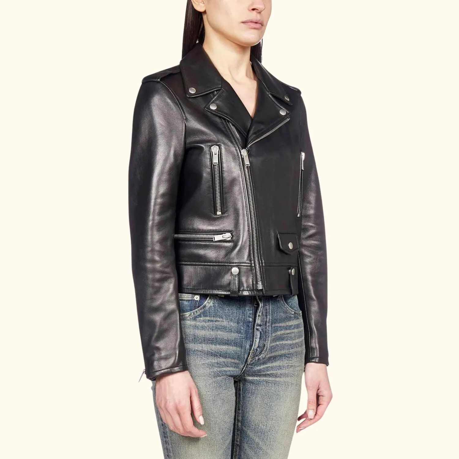 The Midnight Rider - Women's Leather Jacket