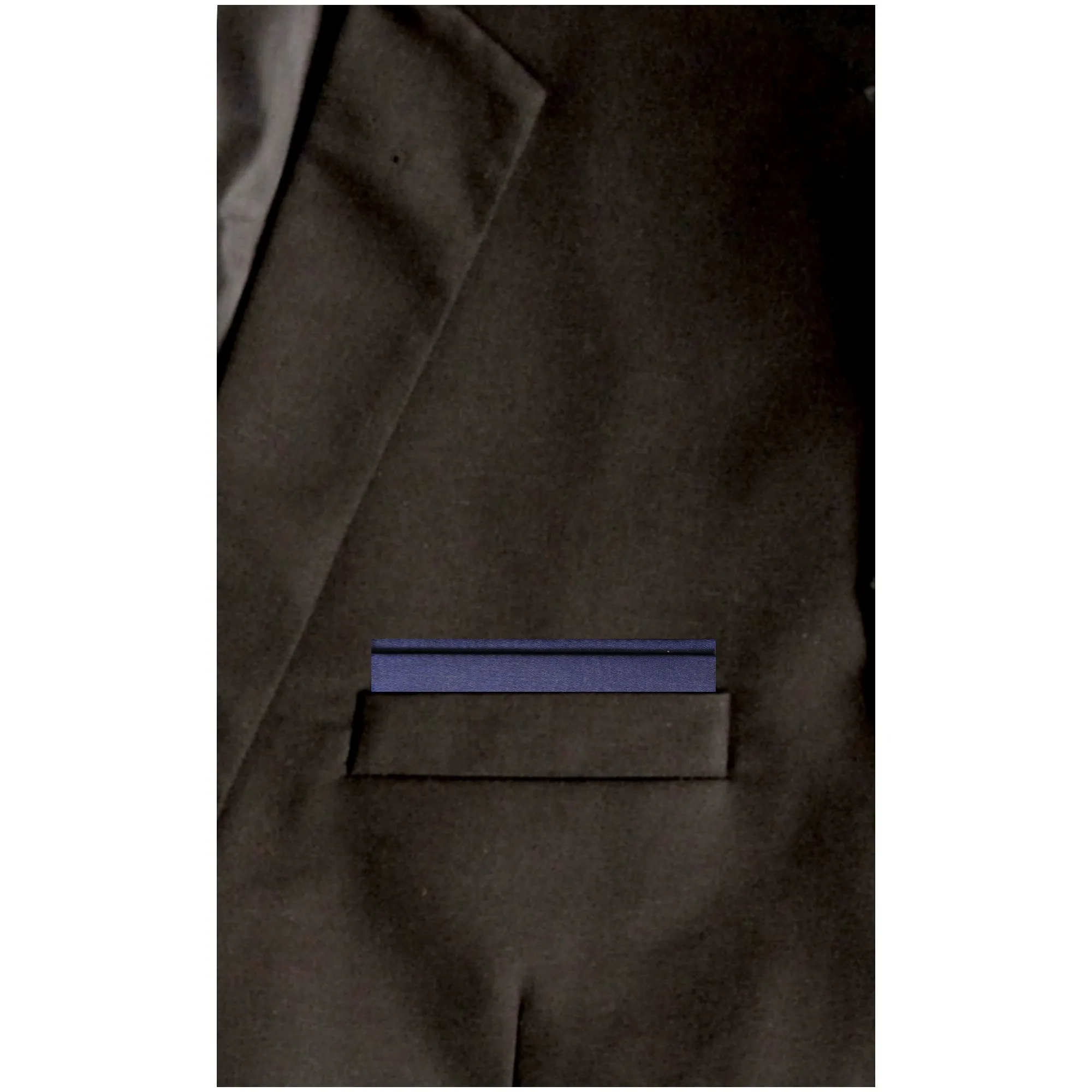 TheDapperTie - Men's Solid Color Satin Flat Double Toned Pre Folded Pocket Square on Card