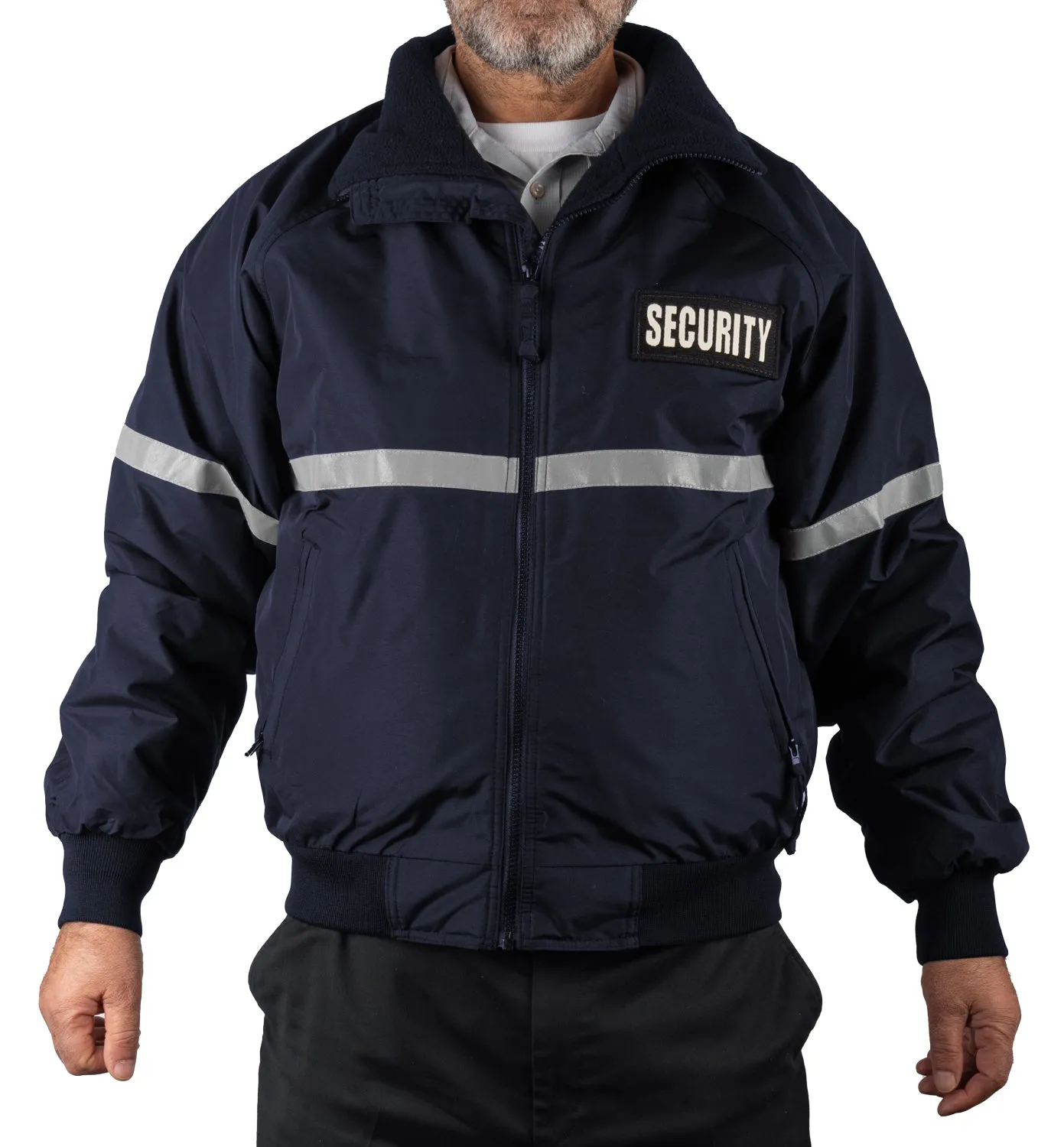 Three Season Reflective Security ID Jacket with Reflective Taping