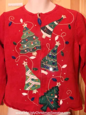 Tipsy Trees Ugly Christmas Sweater Party Jumper