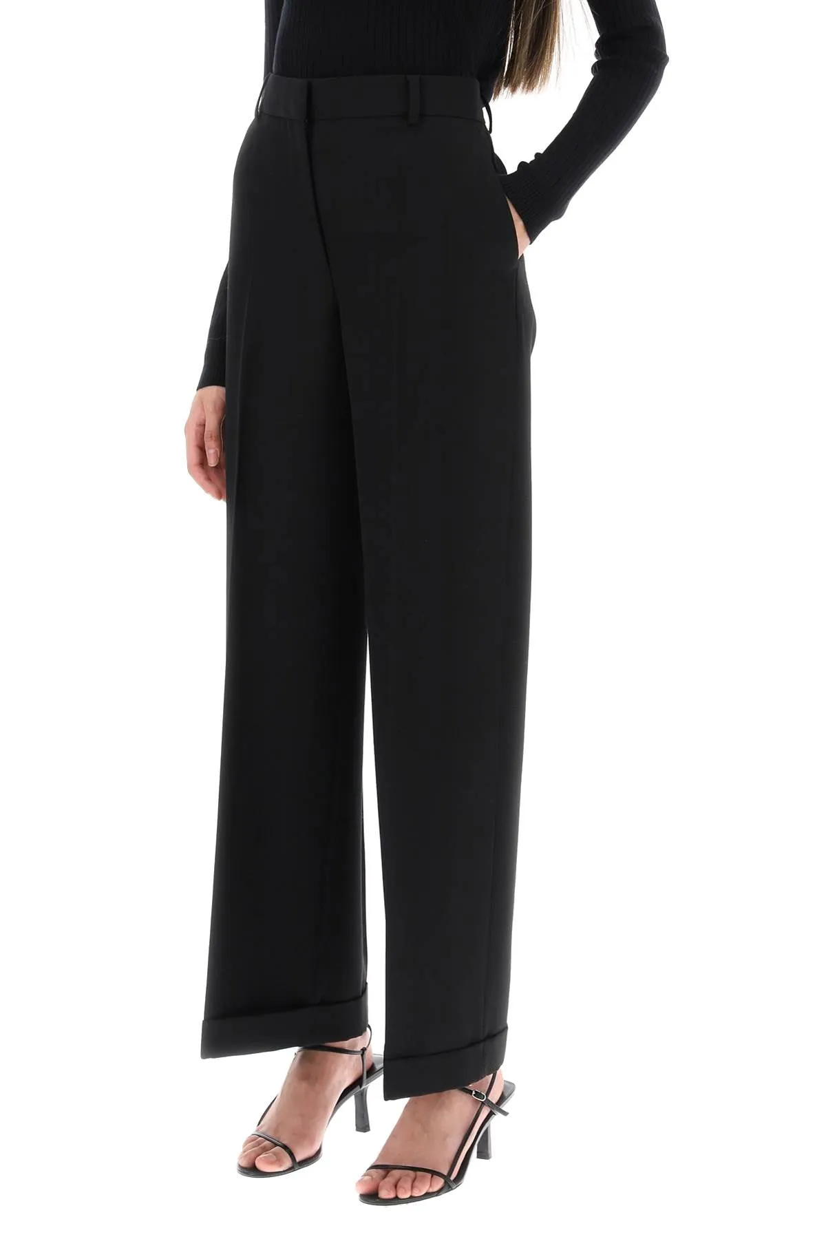 Toteme cuffed straight trousers