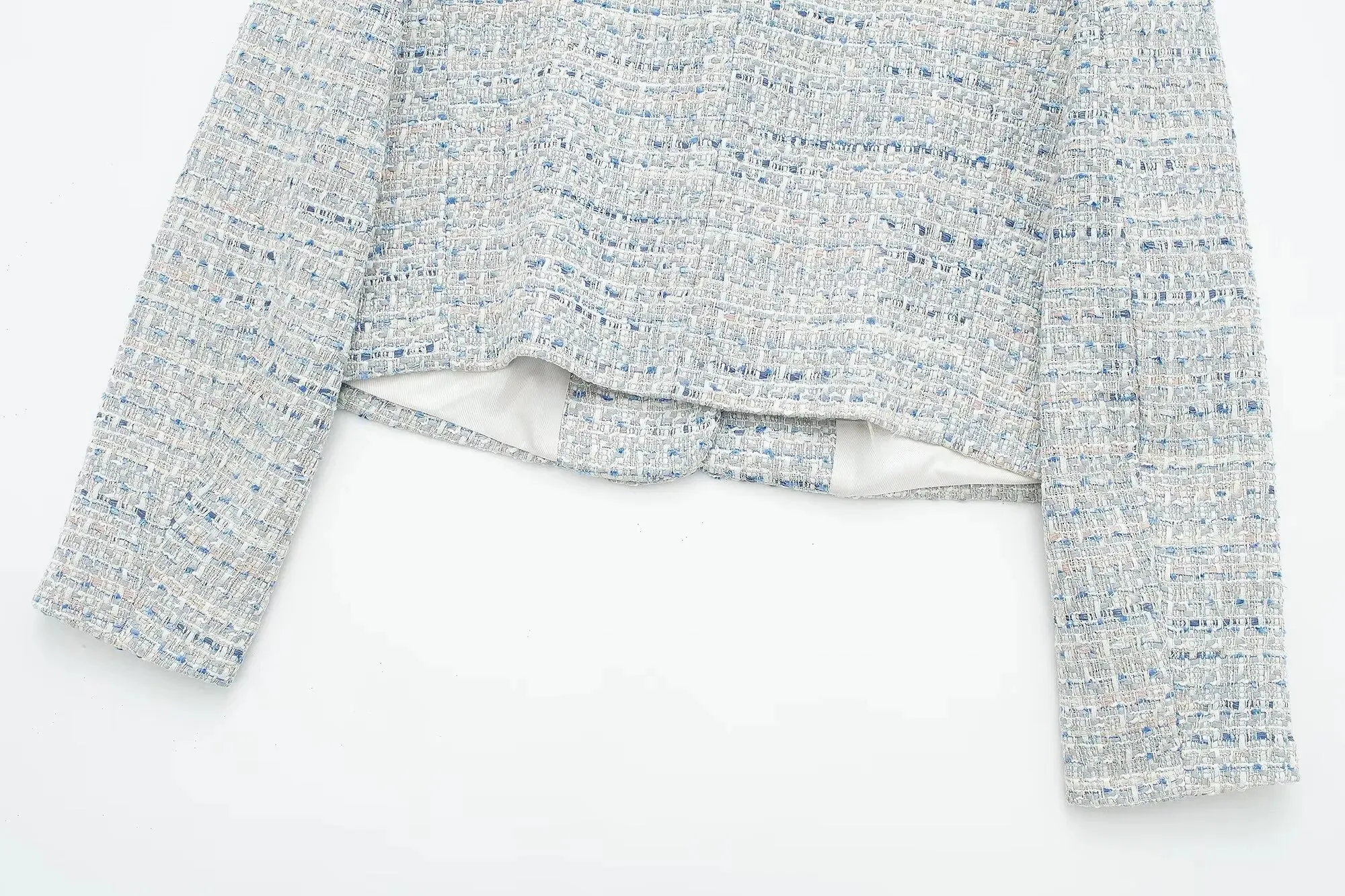 Tweed Cropped Jacket for Classic Elegance