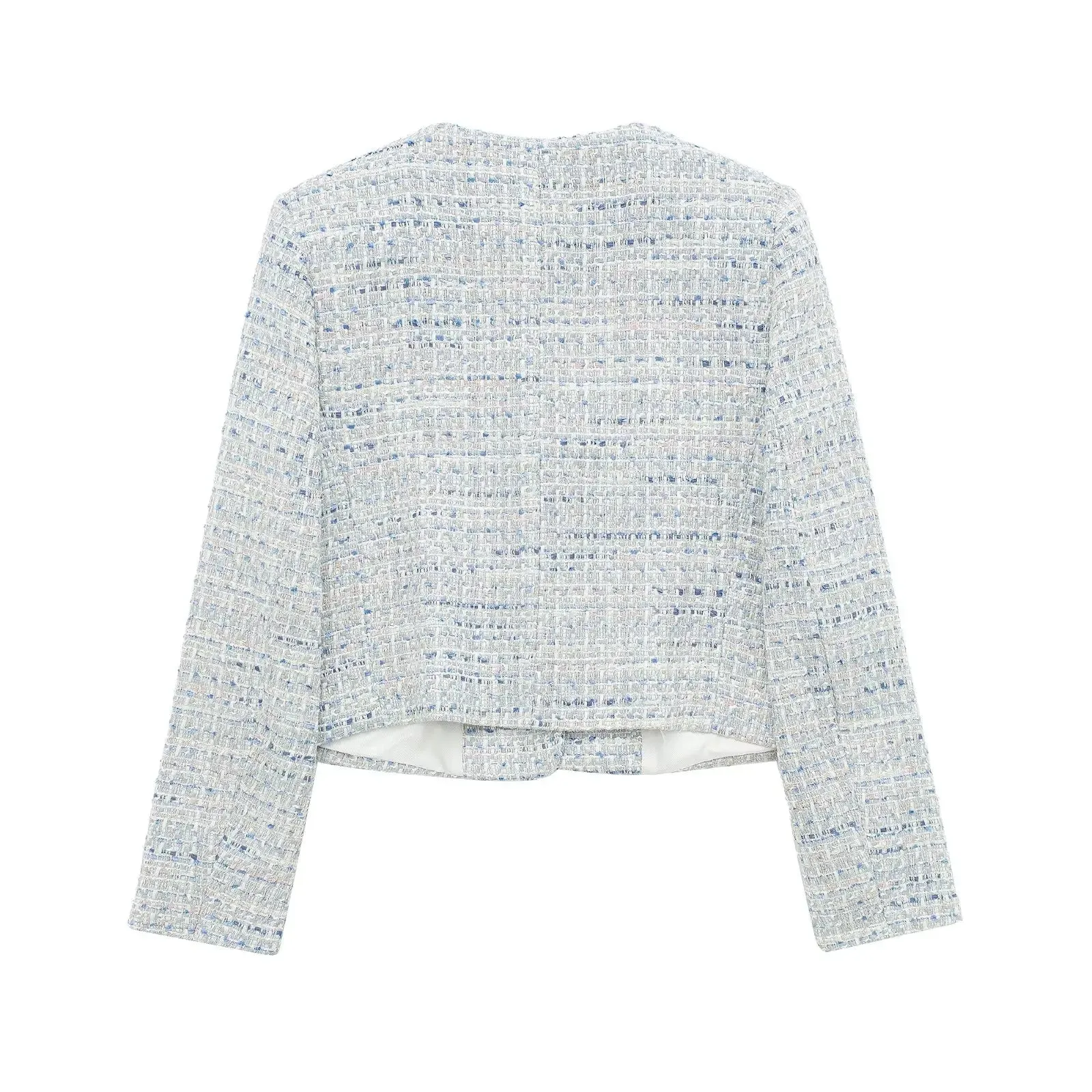 Tweed Cropped Jacket for Classic Elegance