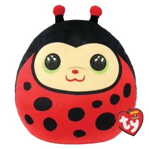 Ty Squish A Boo 10" Izzy Ladybug