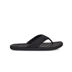 UGG® - Men's Seaside Leather Flip Flop Sandals (1102690-BLK)