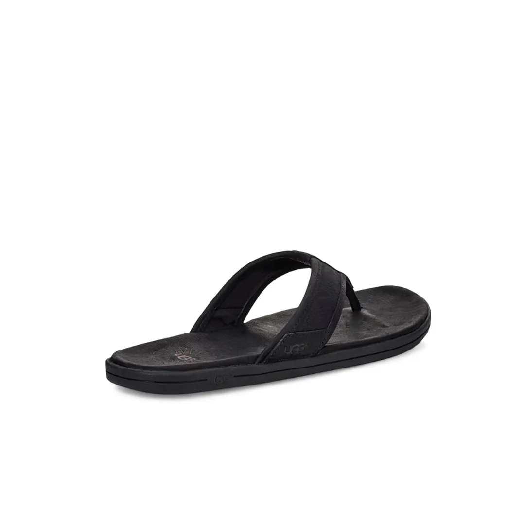 UGG® - Men's Seaside Leather Flip Flop Sandals (1102690-BLK)