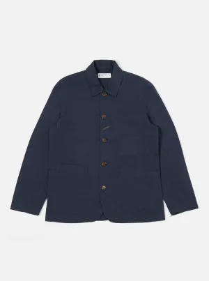 Universal Works Bakers Jacket in Navy Twill