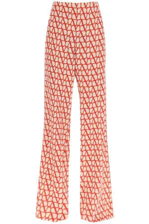 Valentino toile iconographe crepe de chine pants